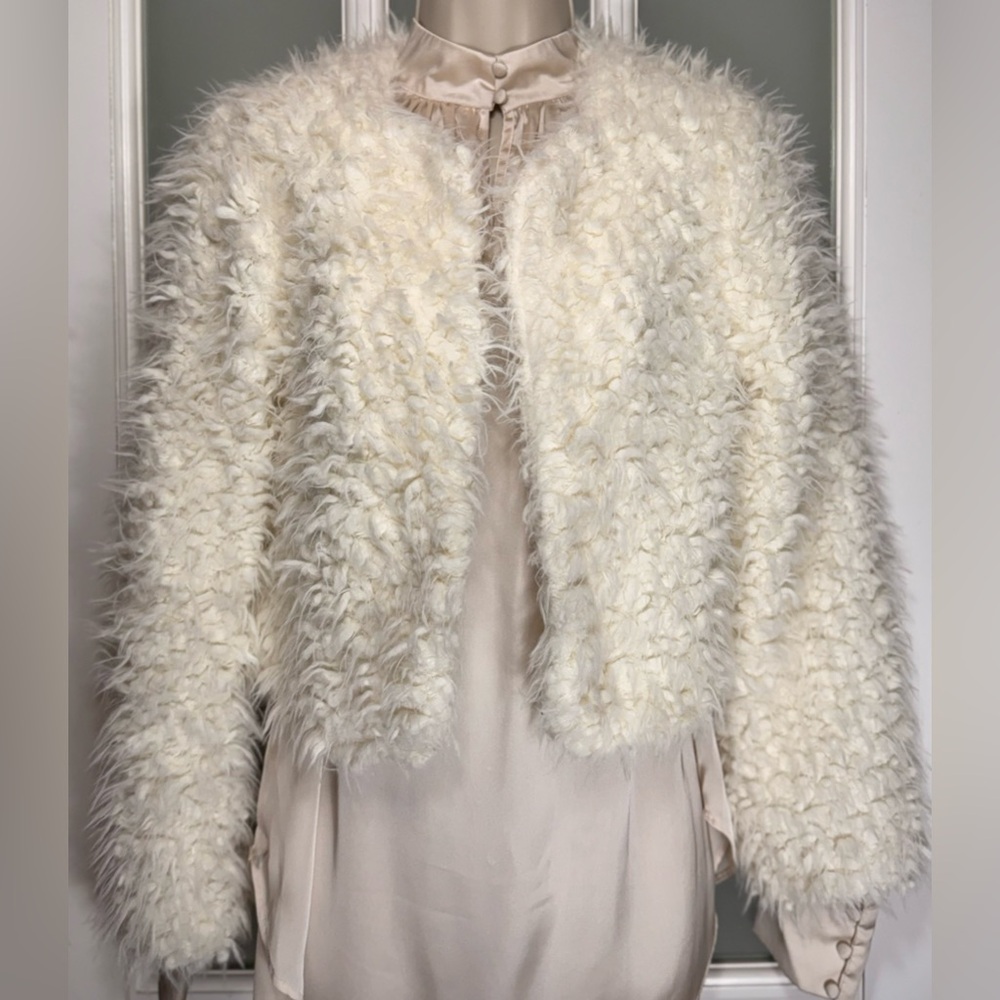 CASTING LA Cropped Teddy Jacket